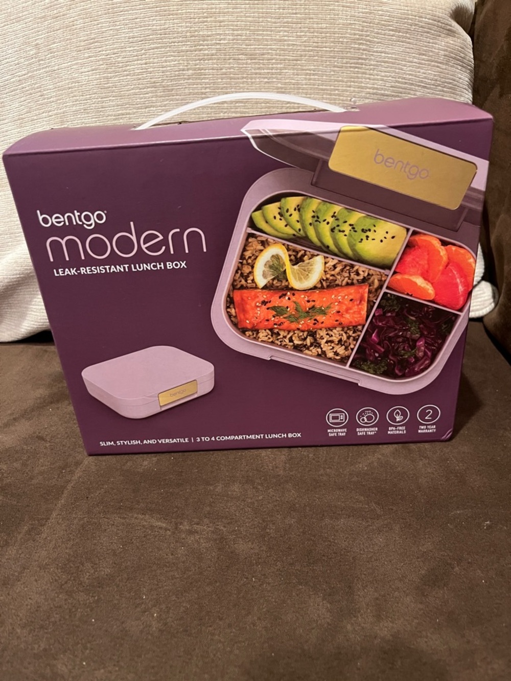 Bentgo Modern Leak-Resistant Lunch Box - Purple